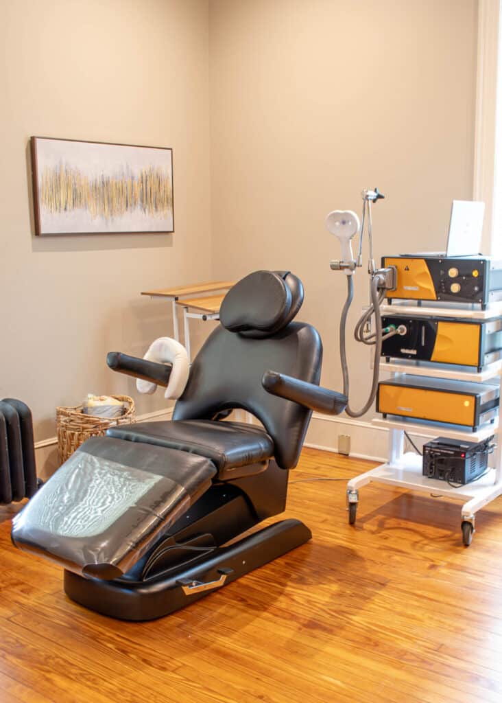 treatment chair in the brain clinic