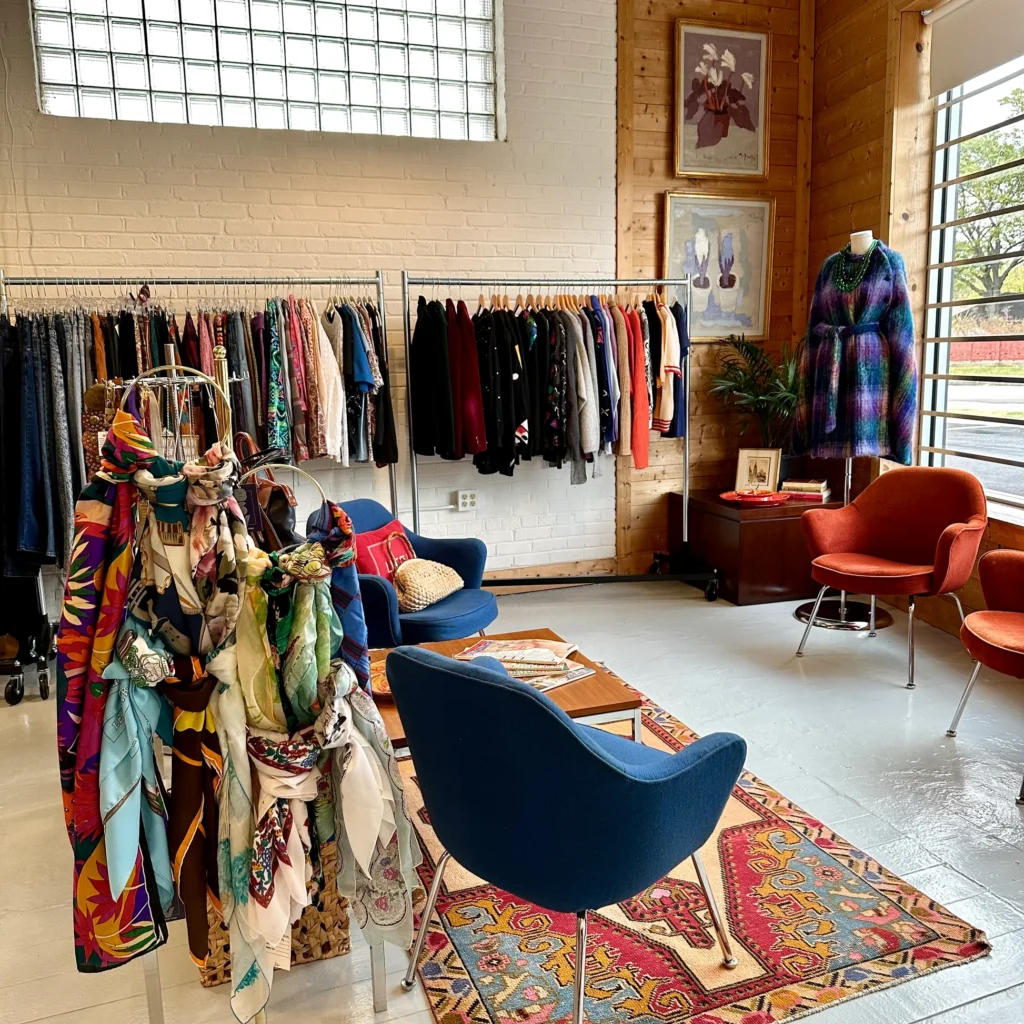 blue suede vintage clothes